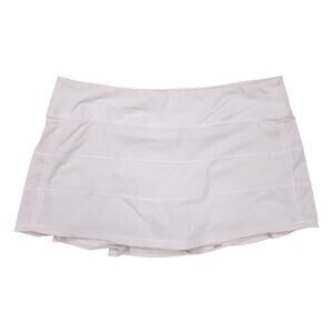 Lululemon Pace Rival Skirt White Sz 12